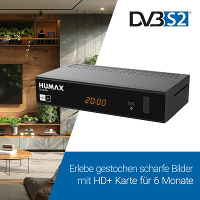 Humax Digital Eco II HD+ Satelliten-Receiver, DVB-S2 (HDTV, USB, geringer Stromverbrauch, HDMI und S