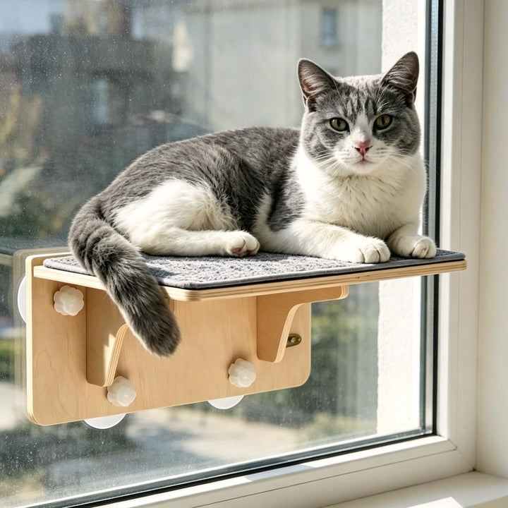 Katzen Fensterliege, Katzen Hängematte, Katzenbett Fenster Klappbar, Katzenhängematte mit Grosse Sau