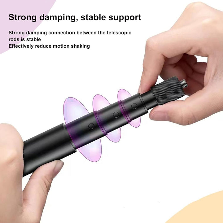 120cm Unsichtbarer Selfie Stick Action Cam, Aluminium Einstellbarer Verlängerung Selfiestick mit 1/4