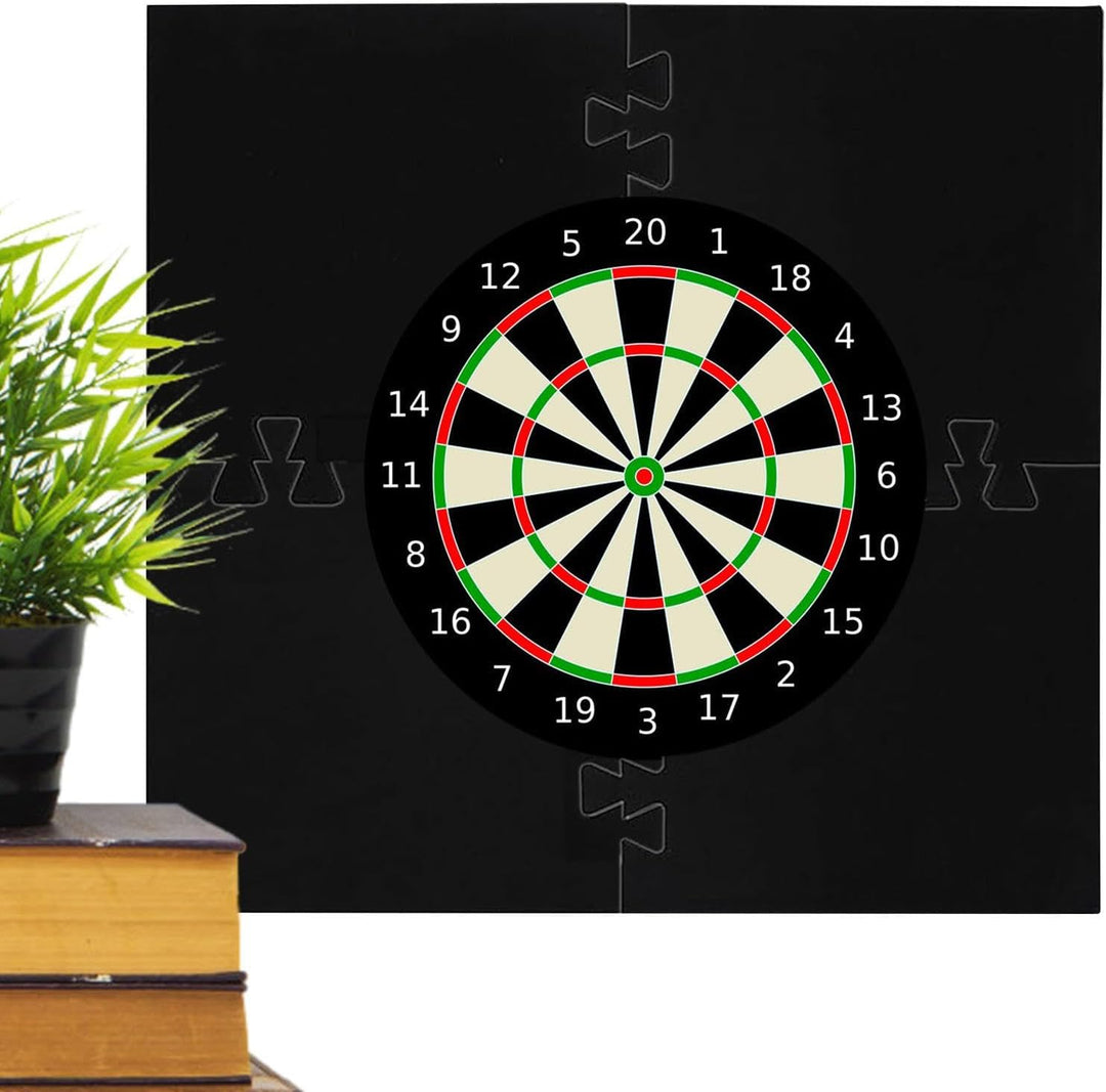 Generisch Dart-Wandschutz,Dartboard-Wandschutz - 4 Stück gespleisste quadratische Dartscheiben-Rücks