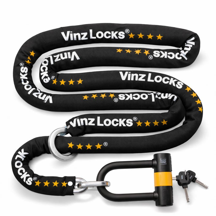 VINZ Oyu Kettenschloss ø11mm | ART 4 Zertifikat | Motorradschloss Kette Mopedschloss | sicheres Moto