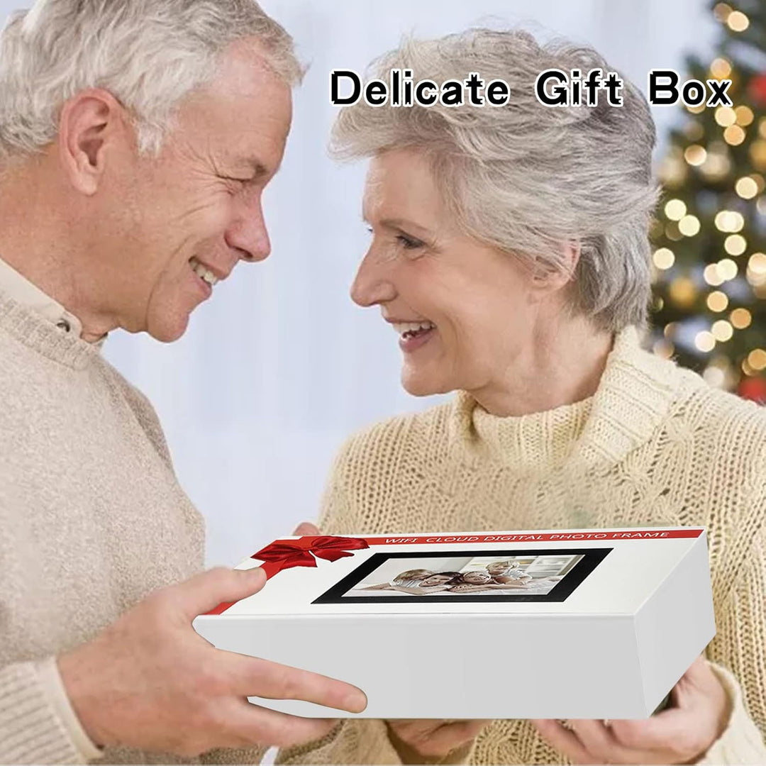 Frameo Digitaler Bilderrahmen WLAN-10,1 Zoll Digitaler Fotorahmen 1920x1200 HD Touchscreen mit 32GB