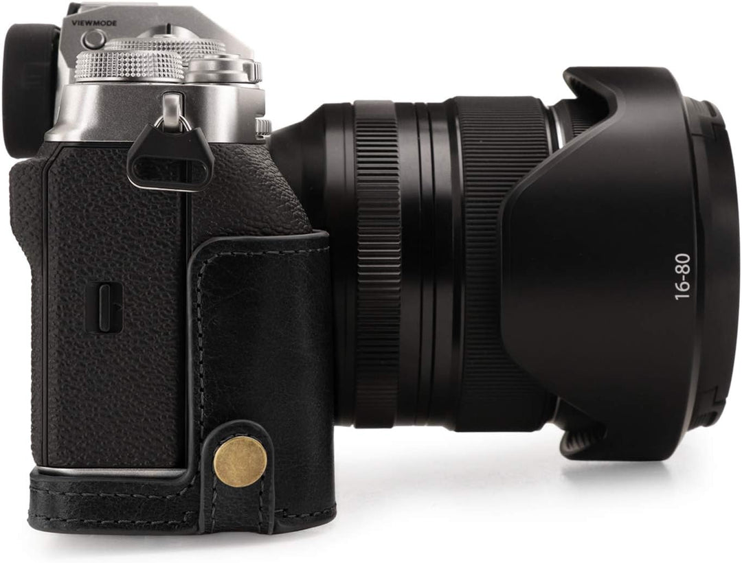 MegaGear MG1921 Ever Ready Kameratasche aus Echtleder, kompatibel mit Fujifilm X-T4 (XF16-80 mm), Sc