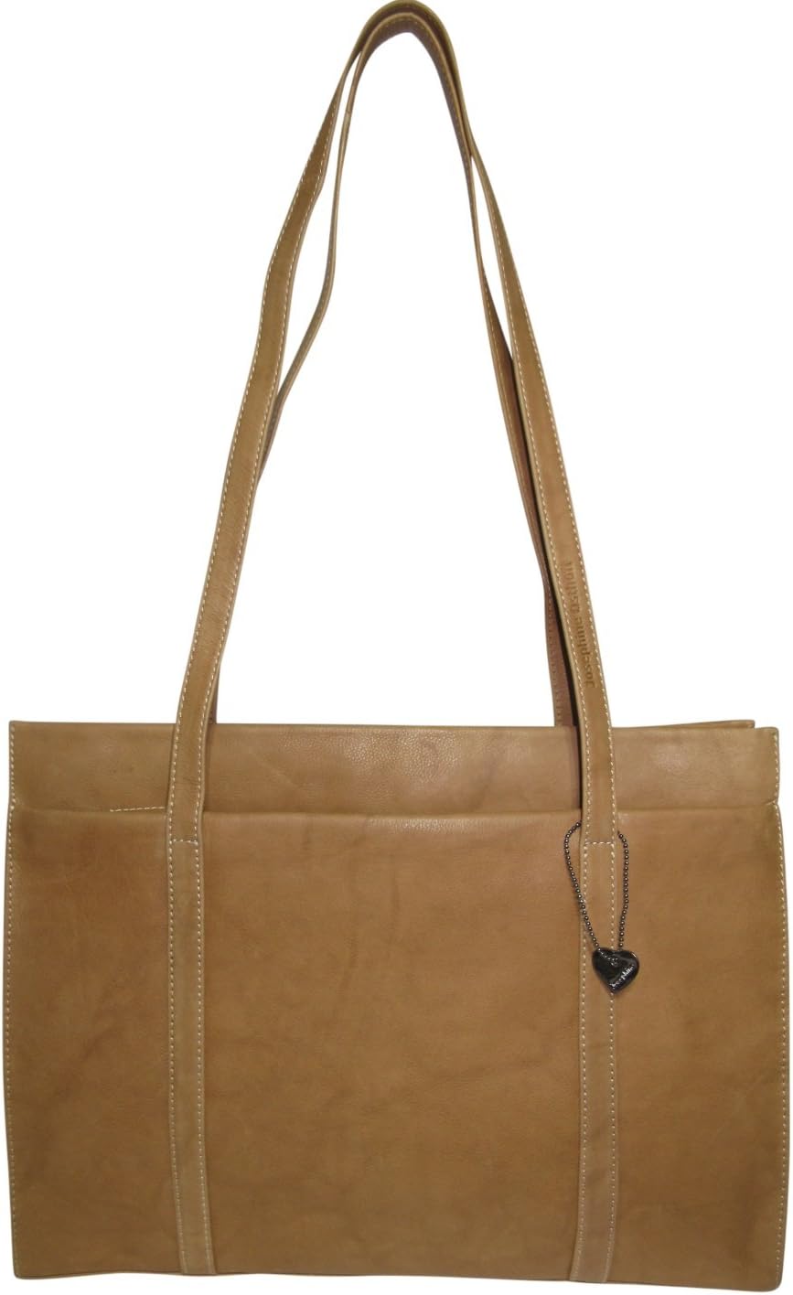 Josephine Osthoff Damen Handtasche Legat, Shopper aus 100% Echleder, handgemacht mit Laptopfach bis