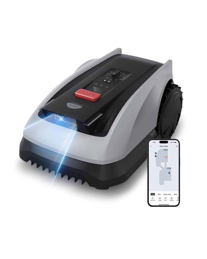 ECOVACS Goat O600 RTK Care Kit Mähroboter Ohne Begrenzungskabel, 600 m², RTK+Vision-Navigation, Rase