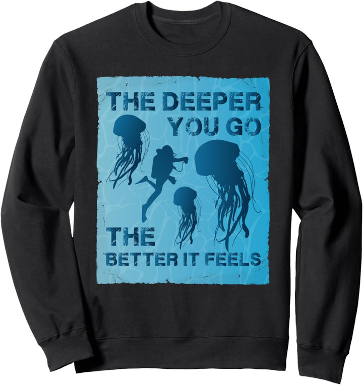 Taucher Tauchen Tiefseetauchen Gerätetauchen Geschenk Sweatshirt