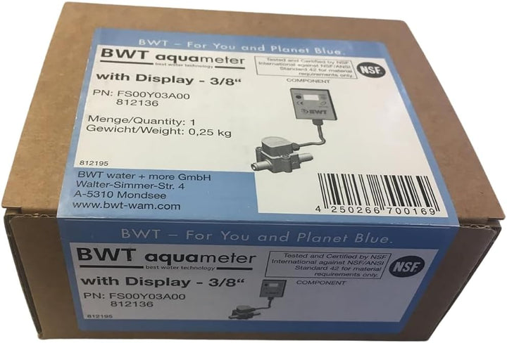 BWT Aquameter mit LCD-Anzeige 3/8" Filter für Wasserhahn, mehrfarbig, einzeln