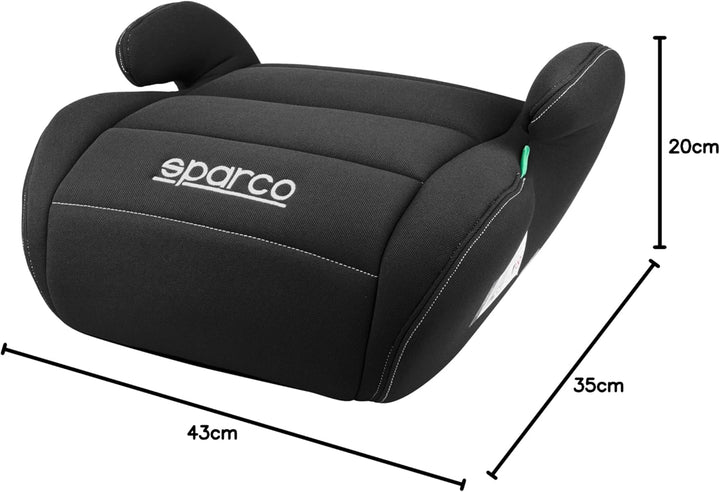 Sparco Kinderautositz Booster Schwarz i-Size für Jungen und Mädchen. Zugelassen ECE R129/03 125-150