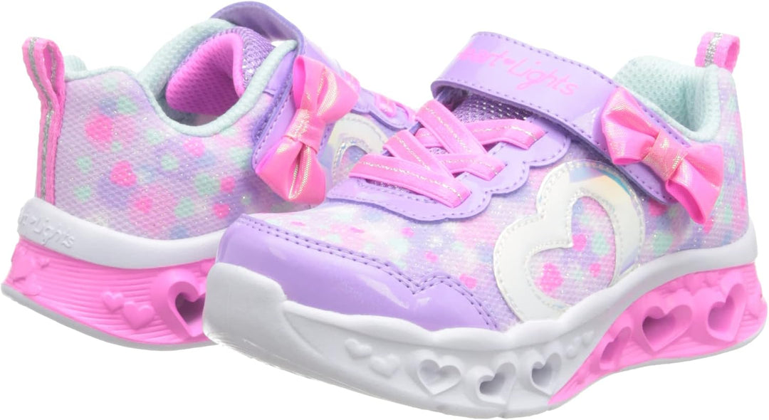 Skechers Mädchen Twinkle Sparks Ice DreamsicleSneaker 24 EU Lavender Textile Hot Pink Trim, 24 EU La