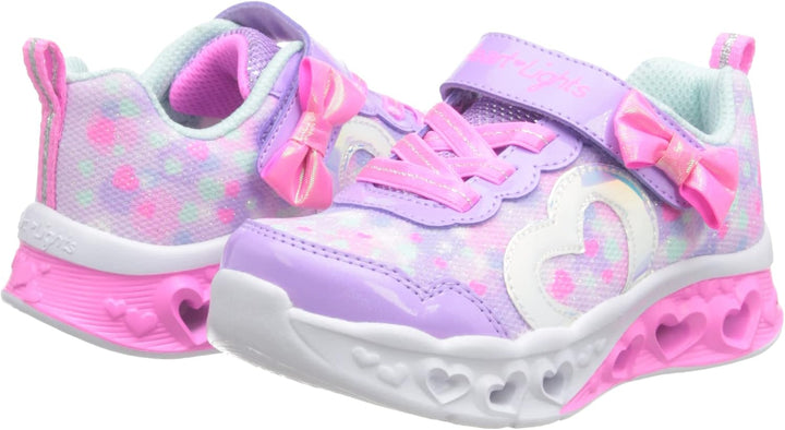 Skechers Mädchen Twinkle Sparks Ice DreamsicleSneaker 24 EU Lavender Textile Hot Pink Trim, 24 EU La