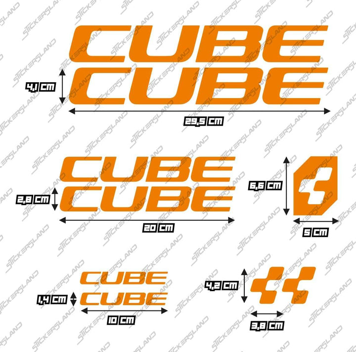 Aufkleber-Set kompatibel mit Rahmen MTB Mountainbike und Helm | Decals Aufkleber für Fahrrad Schrift