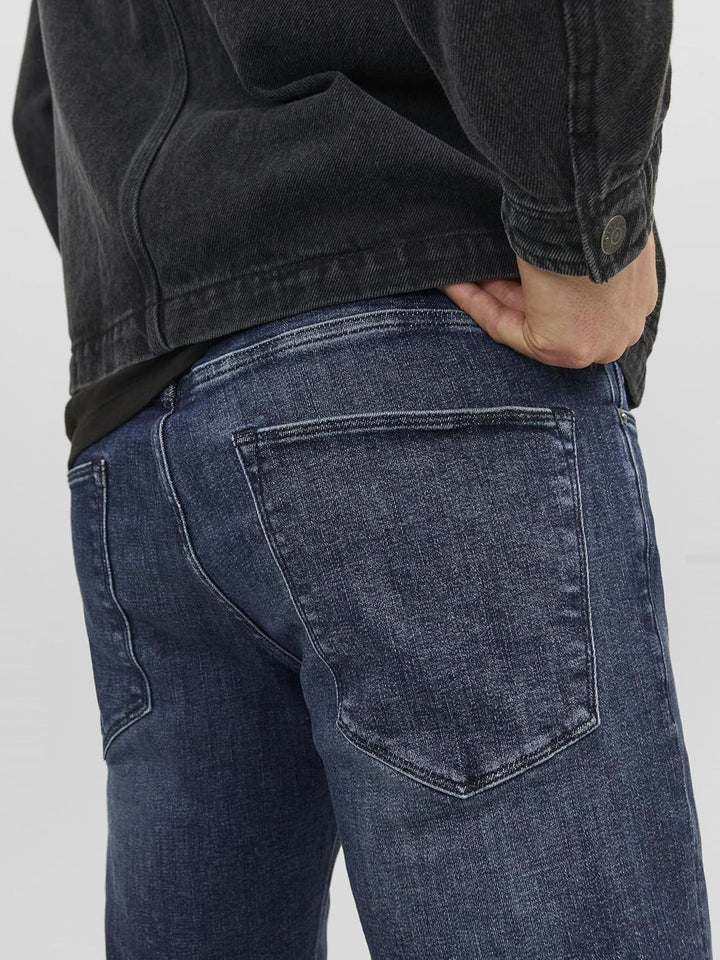 JACK & JONES Male Regular fit Jeans JJICLARK JJEVAN JOS 098 LID Regular fit Jeans 28W / 32L Blue Den