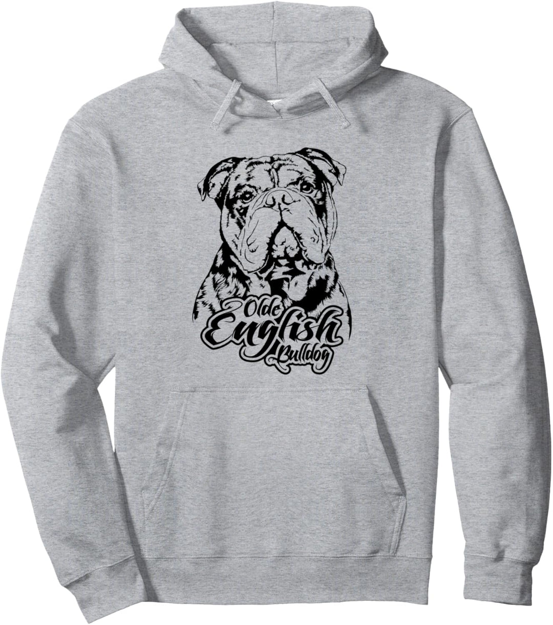 Olde English Bulldog Hund Hunde OEB Mama Hundeportrait Pullover Hoodie