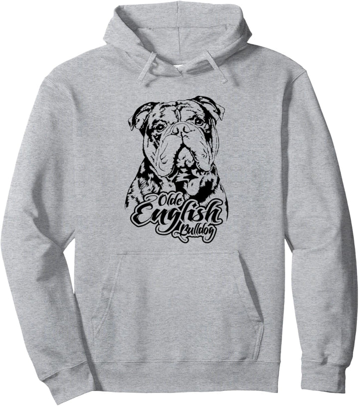 Olde English Bulldog Hund Hunde OEB Mama Hundeportrait Pullover Hoodie