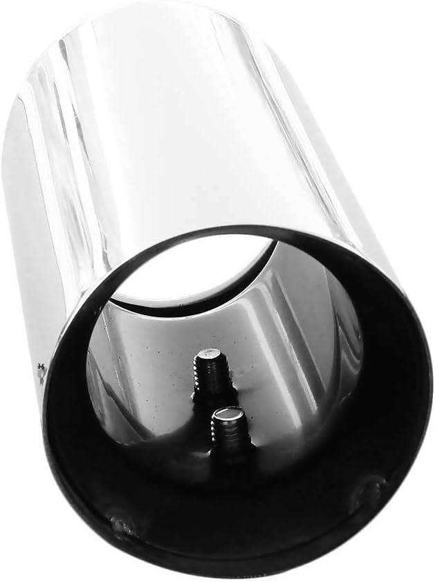 Auspuffblende Endrohr Auspuff Universell Schalldampf Edelstahl Rund bis 58mm Chrom AutoHobby