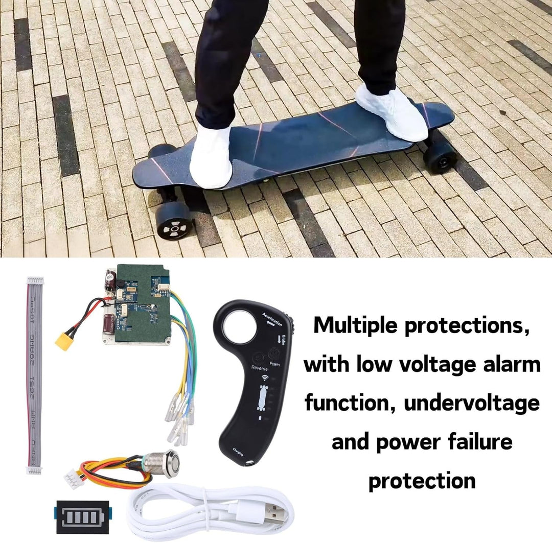 MechKit Elektrisches Skateboard Controller ESC Fernbedienung Kit, 36V 430W 12A Elektrisch Longboard