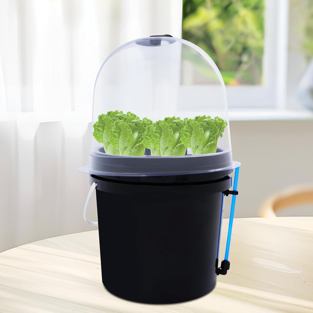 Hydroponisches Anzuchtset für Indoor-Gartenarbeit, 8 Löchern Keimungsbehälter Kunststoff Anzuchttöpf
