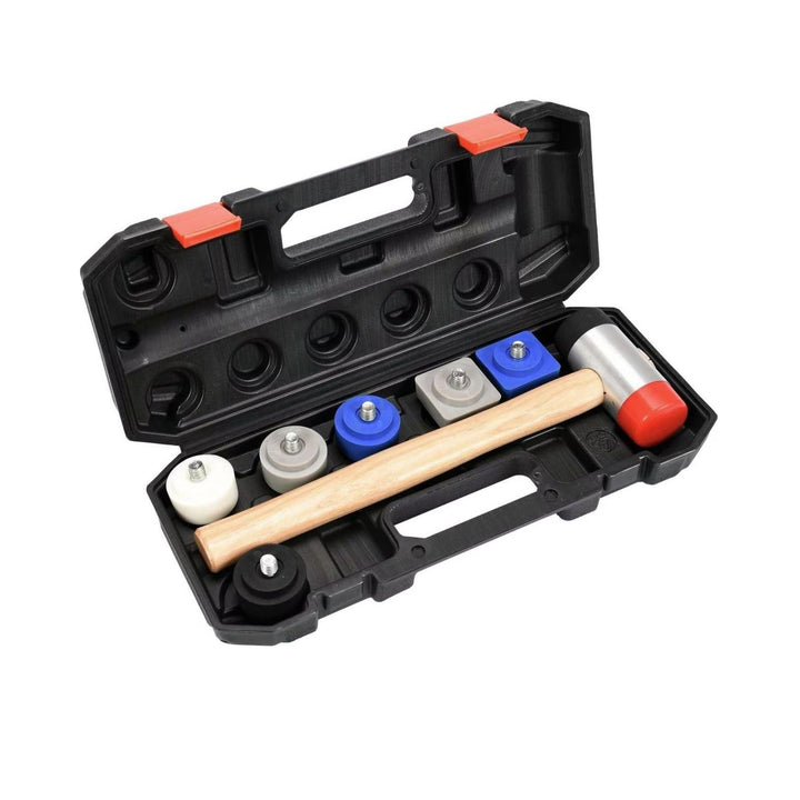 Schonhammer Set 8-tlg. | Ausbeulhammer, Gummihammer, Hammer mit verschiedenen Aufsätzen