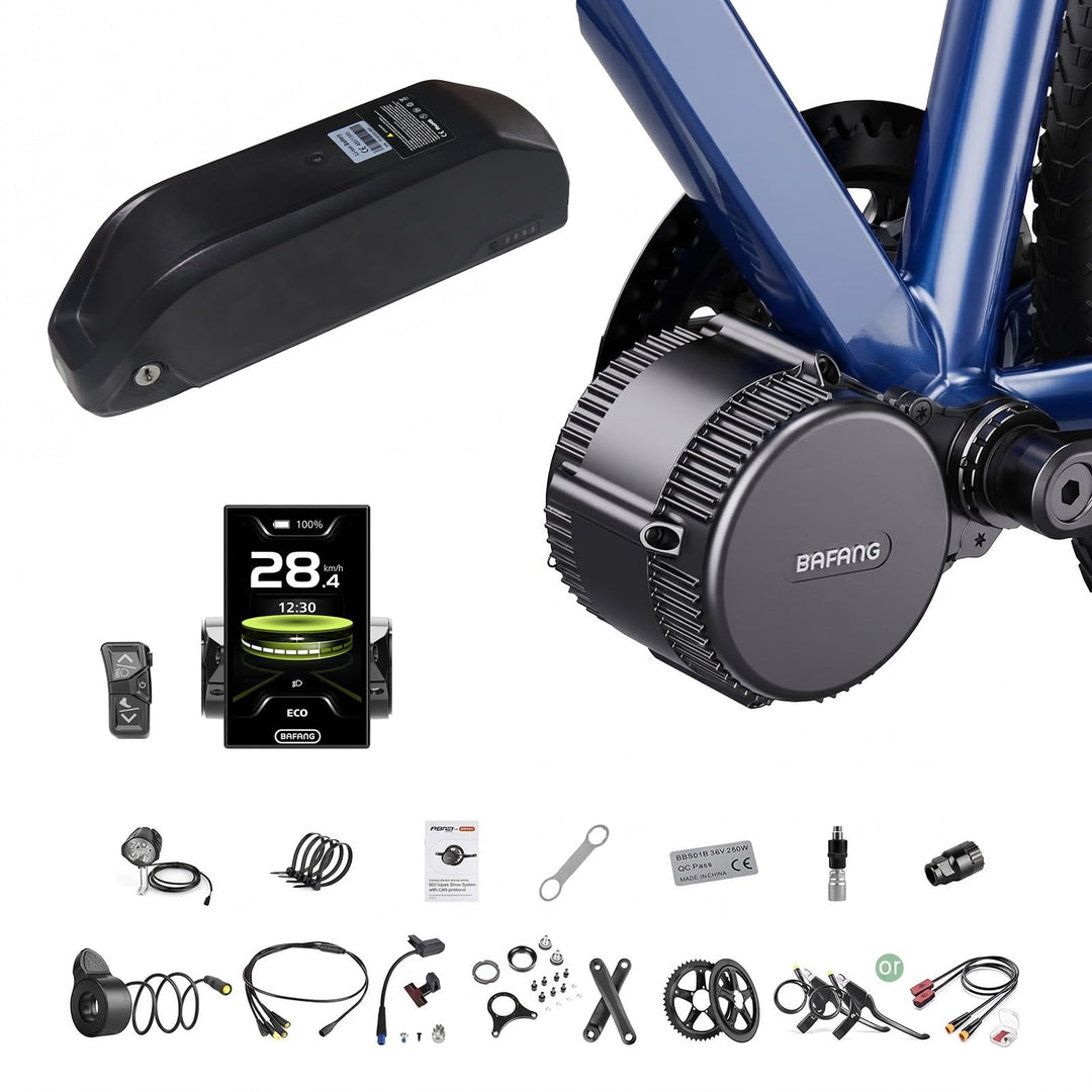 BAFANG Mittelmotor mit Akku 36V 250W 48V 500W 750W 1000W BBS01B BBS02B BBS03B BBS-HD G340 Uart Motor