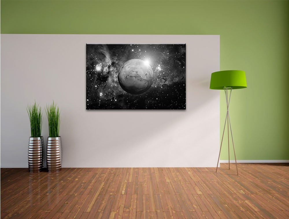 Pixxprint Planet Mars im Universum als Leinwandbild/Grösse: 100x70 / Wandbild/Kunstdruck/fertig besp