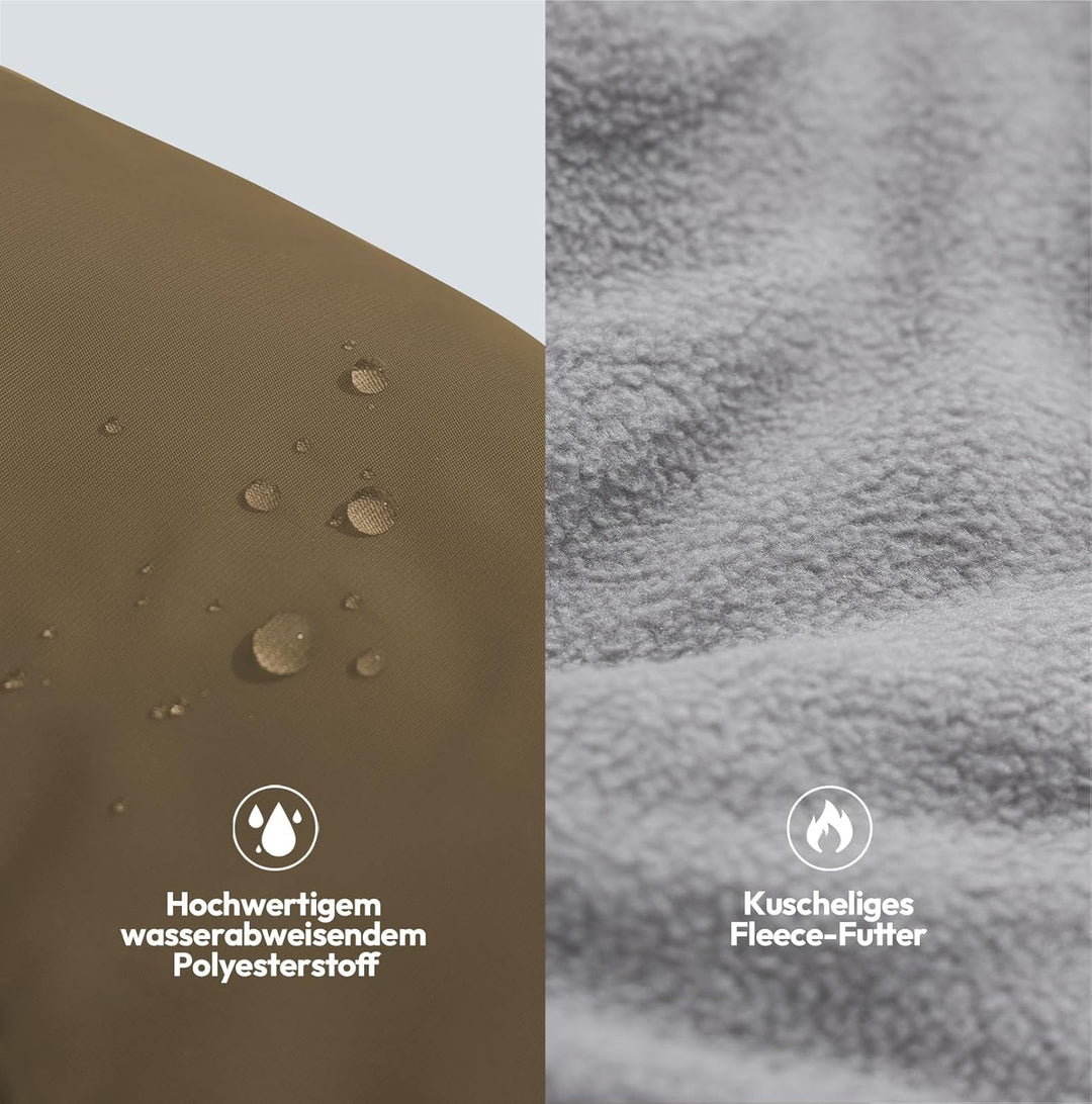 Hundemantel mit Geschirr Wasserdicht,Wintermantel für Hunde mit Fleecefutter, reflektierende Element