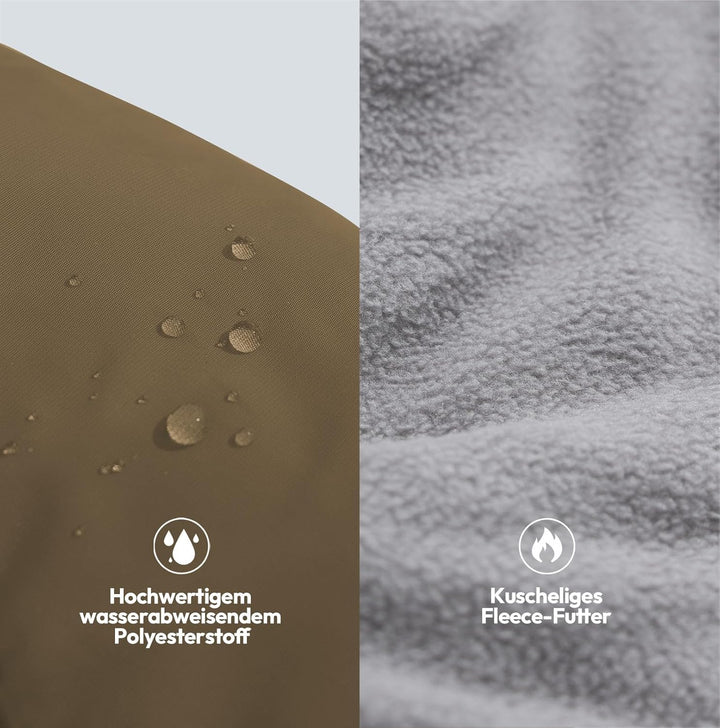 Hundemantel mit Geschirr Wasserdicht,Wintermantel für Hunde mit Fleecefutter, reflektierende Element