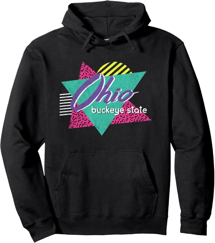 Ohio Vintage 80er 90er Retro Geschenk – Buckeye State Pullover Hoodie