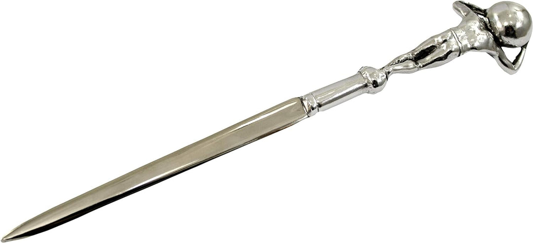 Cavagnini, Eleganter Brieföffner aus Edelstahl und Zinn, inklusive Geschenkbox (Herren) Uomo, Uomo