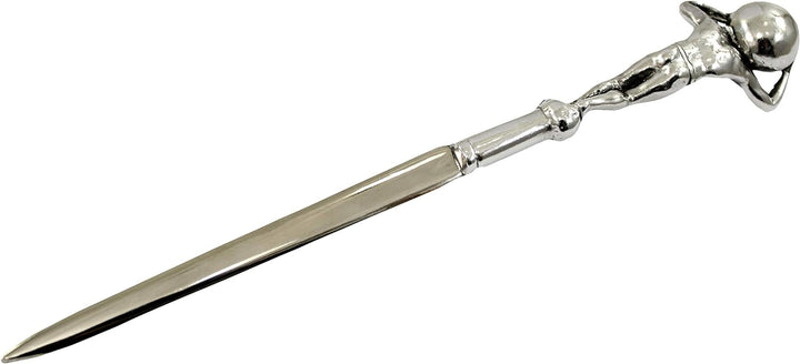 Cavagnini, Eleganter Brieföffner aus Edelstahl und Zinn, inklusive Geschenkbox (Herren) Uomo, Uomo