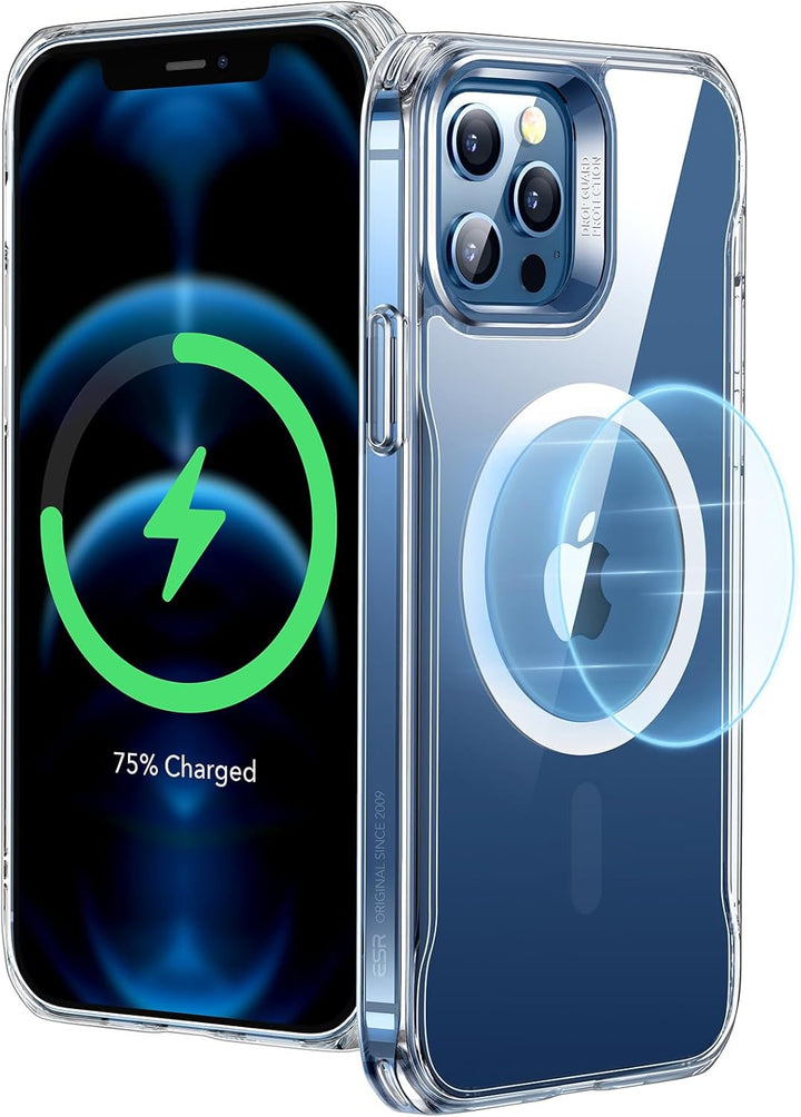ESR Hülle für iPhone 12, iPhone 12 Pro 2020 Sidekick Hybrid Magafe Case, Transparent Handyülle mit H
