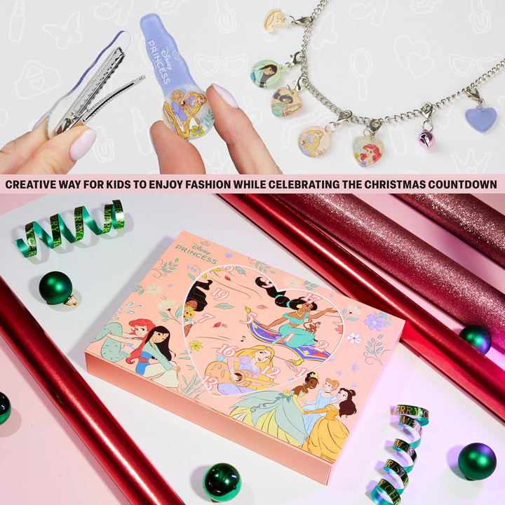 Get Trend Disney Prinzessinnen Adventskalender 2025 Mädchen, Haarschmuck & Schmuck, Weihnachts Count
