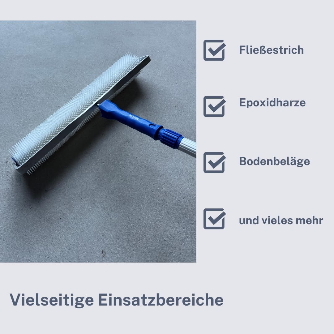 50cm Stachelwalze Entlüftungsroller Nivellierwalze Igelwalze Nagelroller + Bügel (11mm Stachellänge)