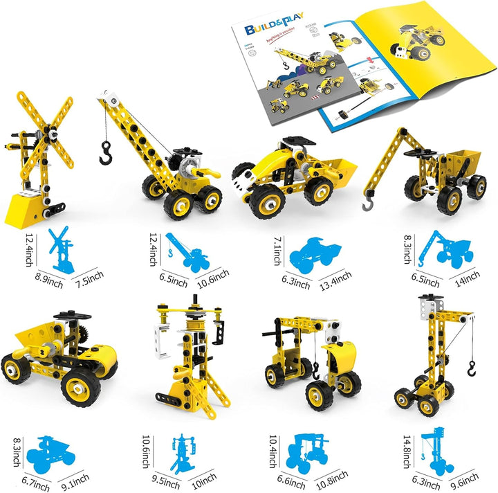 AIVIAI Konstruktionsspielzeug Spielzeug für Kinder ab 5 6 7 8 9 + Jahren, 100 Stück DIY STEM Baustei