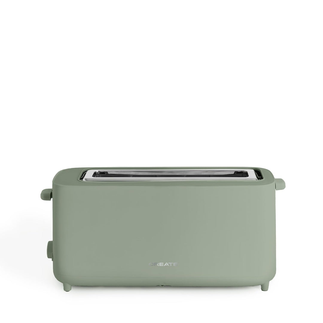 CREATE/TOAST STUDIO XL/Toaster Salbeigrün / 6 Leistungsstufen, Krümelschublade, Thermostat, Auftauen