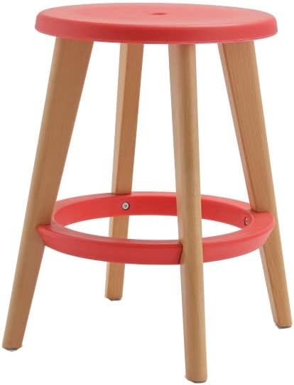 Kollecture Hocker Barhocker Holz Stuhl Kunststoff Sitzhocker Rund Klein Gross Farbe Paulette Farbe G