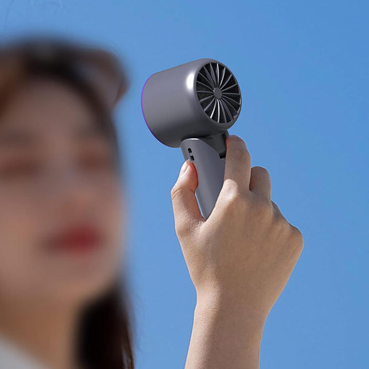 Generisch Tragbarer Klappventilator,Wiederaufladbarer Reiseventilator Mit Kräftigem Wind Für Unterwe