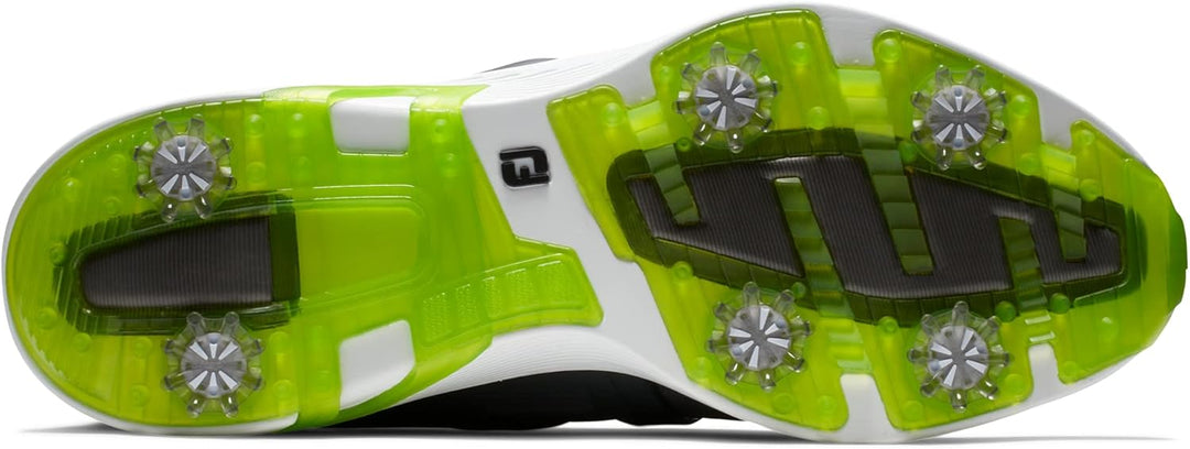 Footjoy Herren Hyperflex Golfschuhe 40.5 EU Weit Anthrazit Limettengrün, 40.5 EU Weit Anthrazit Lime