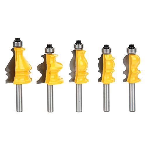 5 Stücke Verleimfräser, 8mm Schaft Oberfräser Lock Miter Router Bit Handlauf Fräser Trimmen
