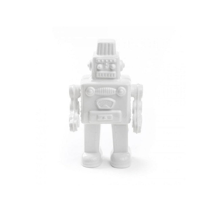 Seletti Vorratsdose My Robot Kuriositäten, Porzellan, Weiss, 17,4 x 12,4 x 30 cm