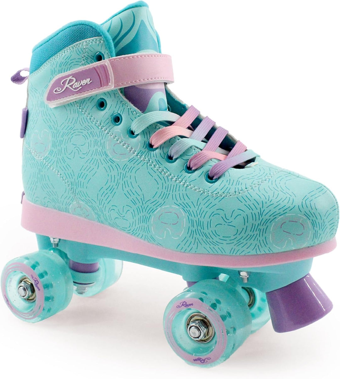 RAVEN Rollschuhe Roller Skates für Kinder Erwachsene Mädchen Damen verstellbar 31-34 (20-21,5cm) Fel