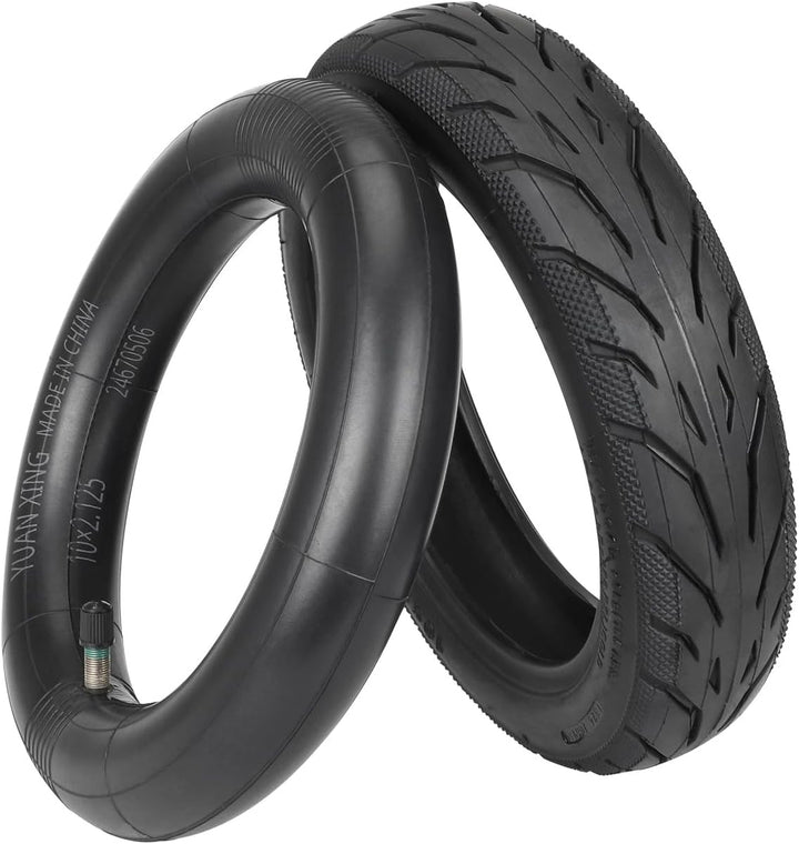 10 x 2,125 Reifen Tubeless mit Schlauch für Ninebot F20 F25 F30 F40 Scooter, 10 Zoll Ersatzreifen Yu