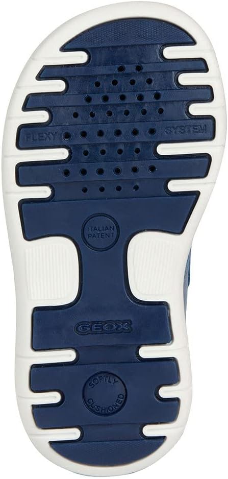 Geox Jungen B Delhi Boy Sandal, Blue Lt Brown