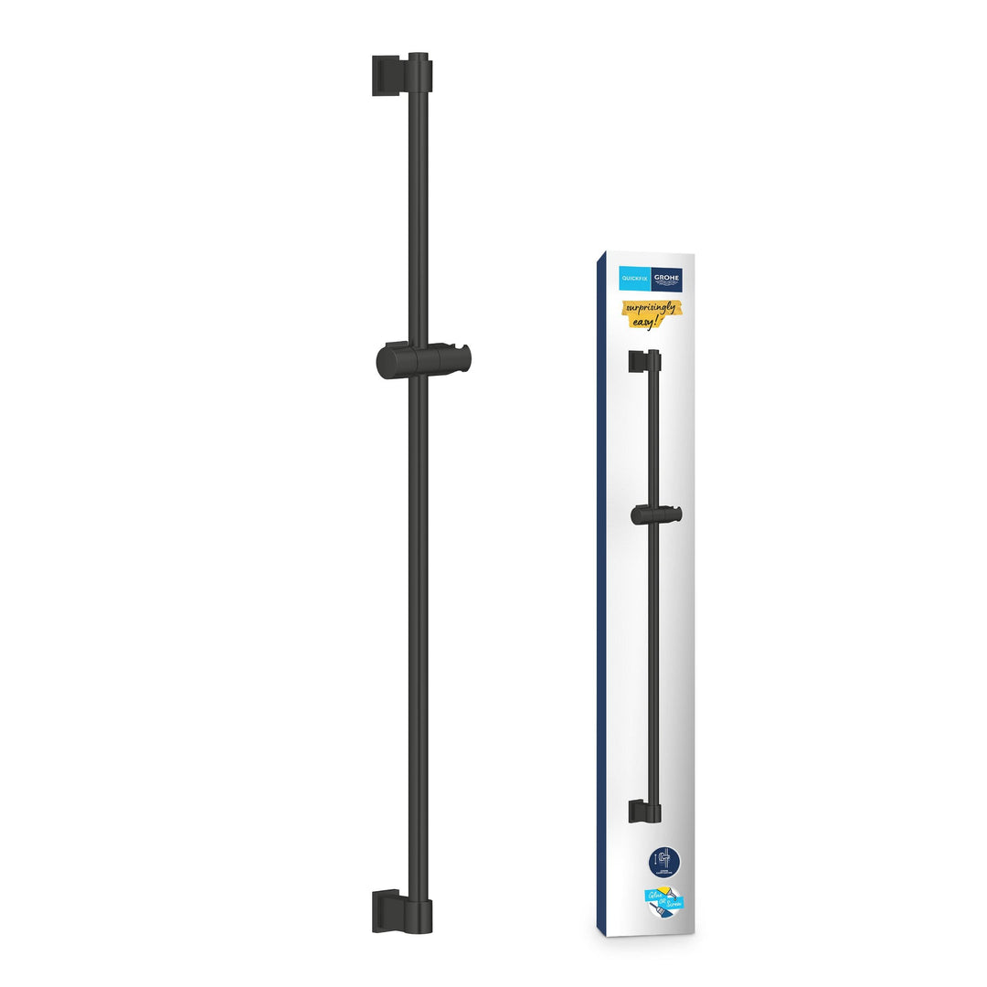 GROHE Vitalio, Duschstange 90cm ohne Bohren (oberes Befestigungselement verstellbar, mit Gleiter & G