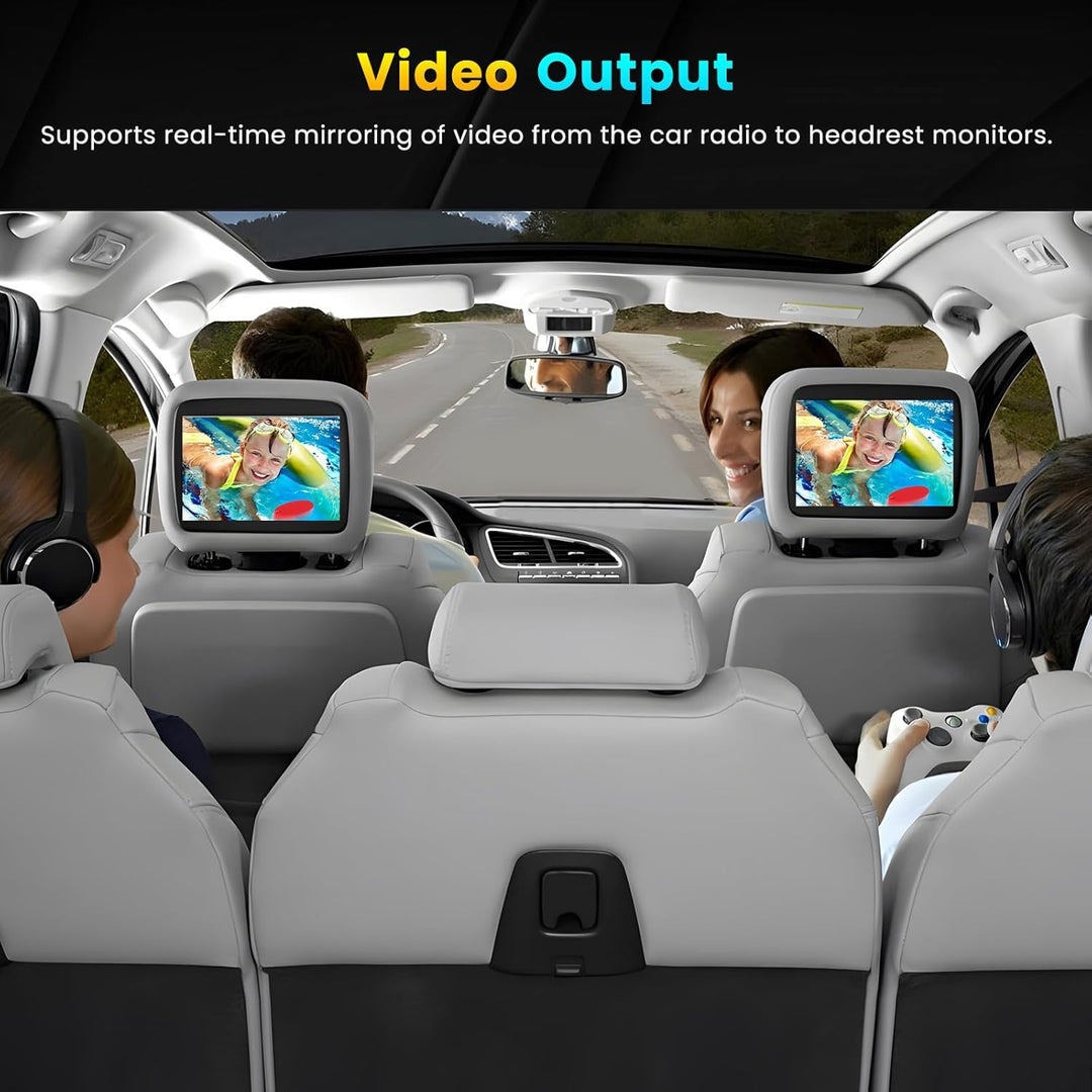DAB/DAB+ Autoradio 2 DIN 7 Zoll Touchscreen mit Video-Ausgangsfunktion, Radio 2 Din Bluetooth mit Wi