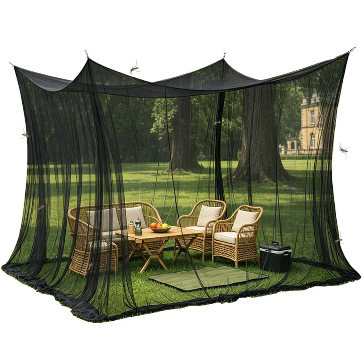 XXL Moskitonetz Outdoor Reise, 300x300x250cm Outdoor Mückenschutznetz, für den Aussenbereich Terrass