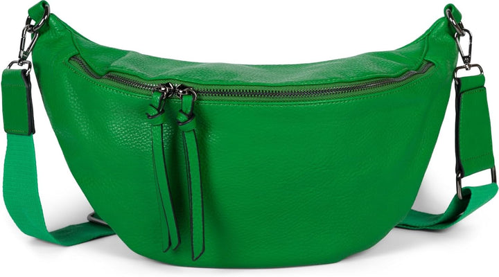 styleBREAKER Damen Halbmond Crossbody Schultertasche, abnehmbarer verstellbarer Schultergurt, Einfar