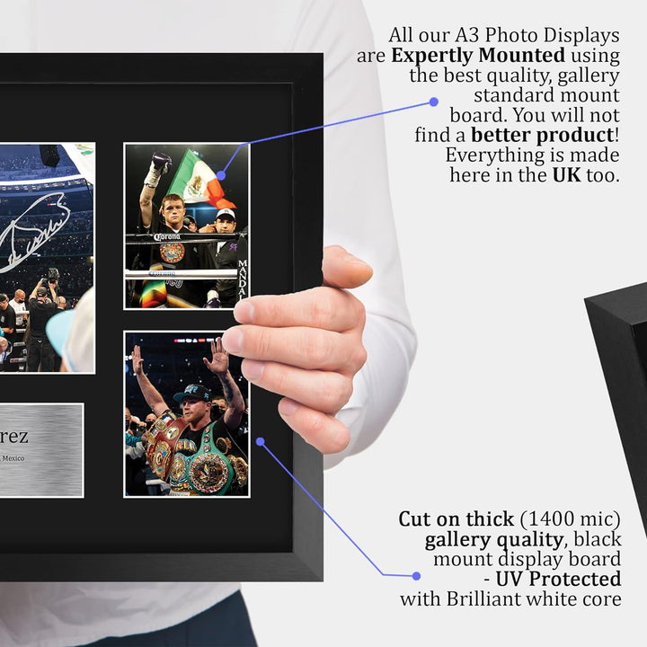 HWC Trading FR A3 Canelo Alvarez Boxing Geschenke Gedrucktes Signiertes Autogrammbild Für Boxer-Erin