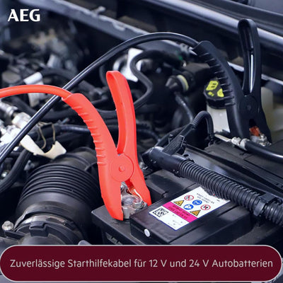 AEG Automotive 97203 Starthilfekabel SK 16 "Alu-Tec", für 12 Volt und 24 Volt, in Aufbewahrungstasch