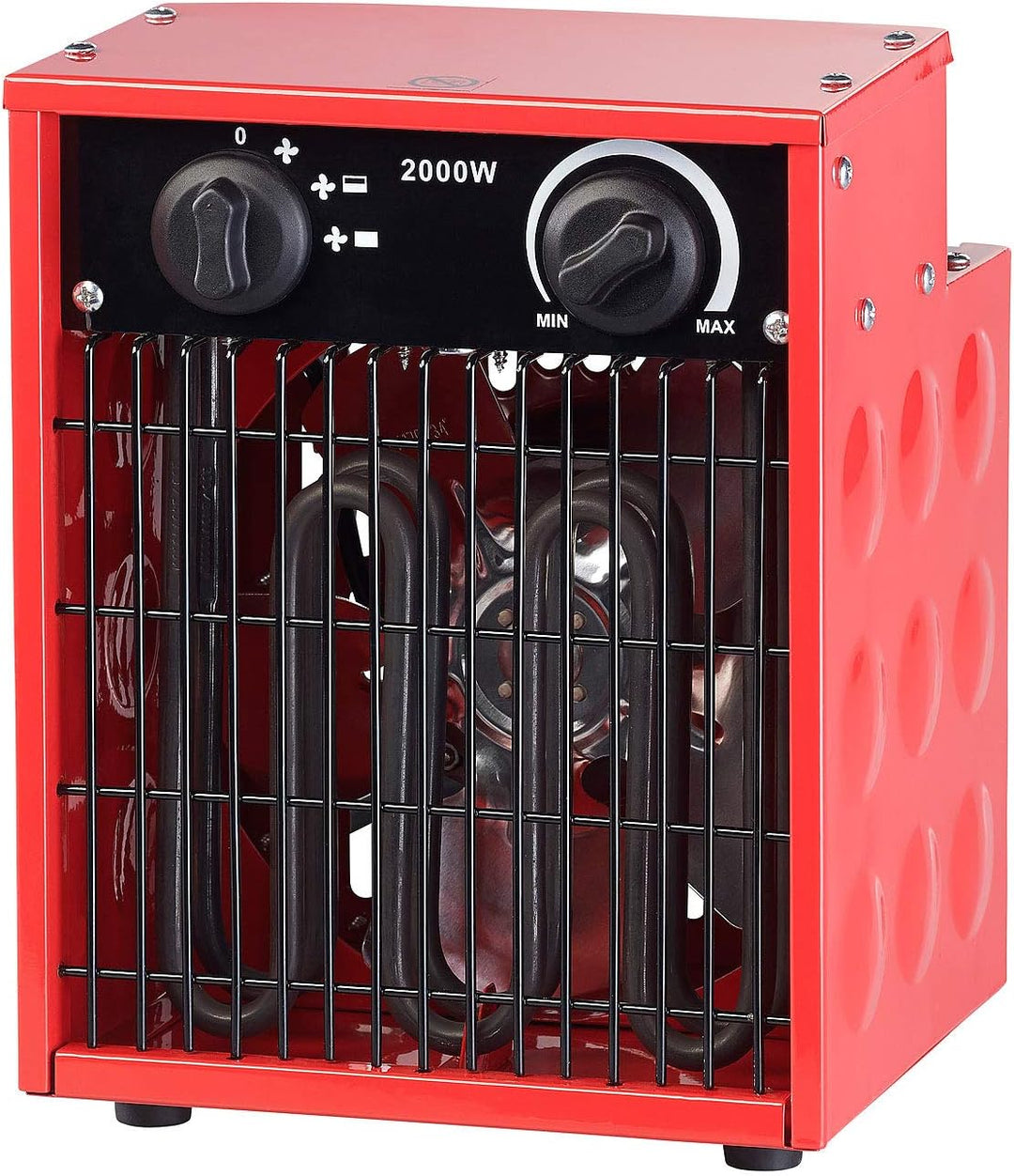 AGT Bau Heizlüfter: Profi-Industrie-Elektro-Heizlüfter mit 2.000 Watt und 2 Heizstufen (Heizlüfter 2