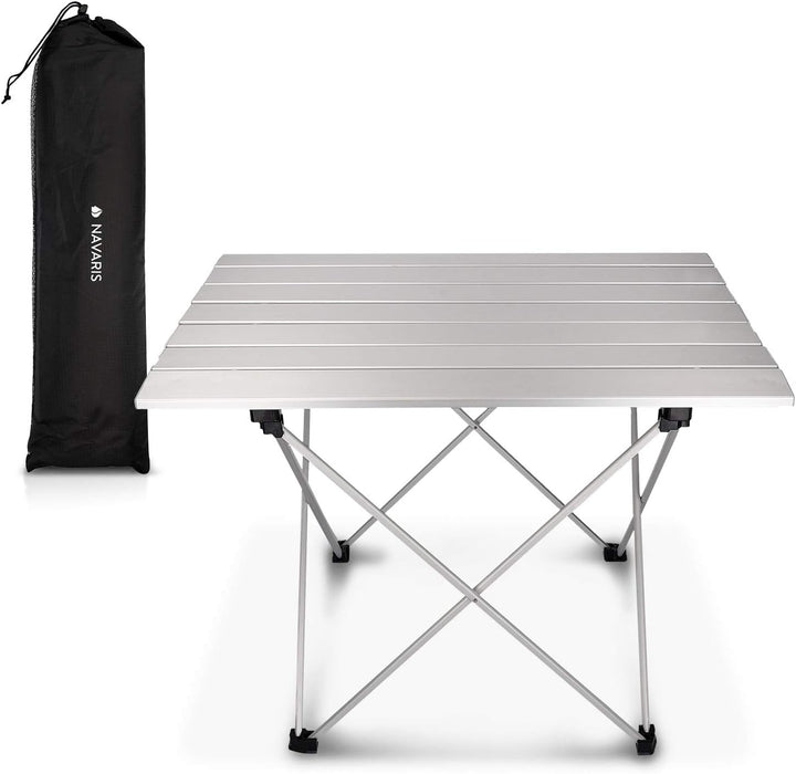 Navaris Campingtisch Camping Klapptisch Ultraleicht - 55,7x40,5x38,5cm Alu Tisch Balkon klappbar - B